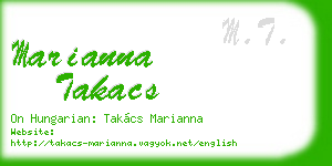 marianna takacs business card
