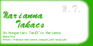 marianna takacs business card